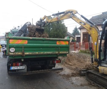 Vyčistenie priekop na Jovsianskej ulici