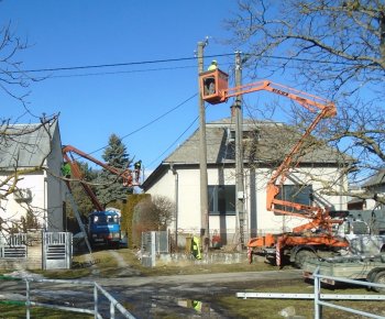 Rekonštrukcia elektrického vedenia v obci