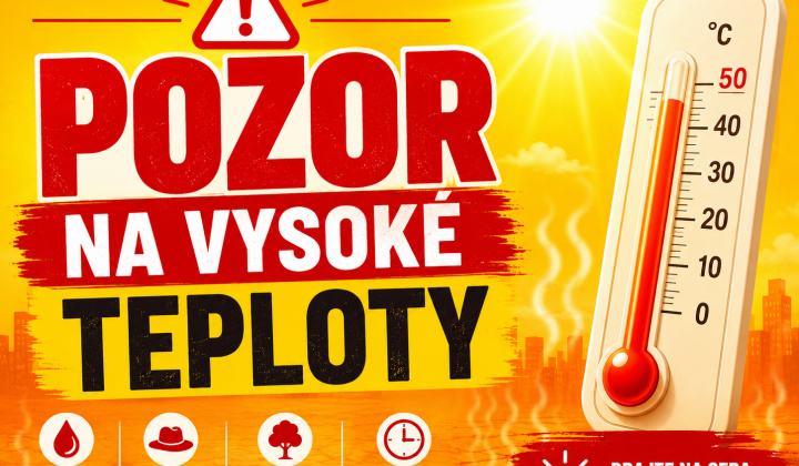 Fotka - Pozor na vysoké teploty